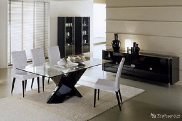 dokonalá čiernobiela kombinácia modernej jedálne, autor: Martin Home
