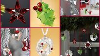 Ozdoby na vianočný stromček s kryštálmi Swarovski Ozdoby na vianočný stromček s kryštálmi Swarovski