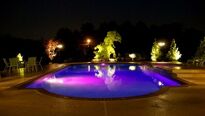 Luxusné osvetlenie bazéna